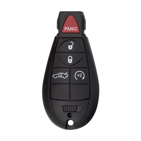 For Chrysler-Dodge-Jeep 5-Button IYZ-C01C  w/Trunk Fobik Smart Keys Shells