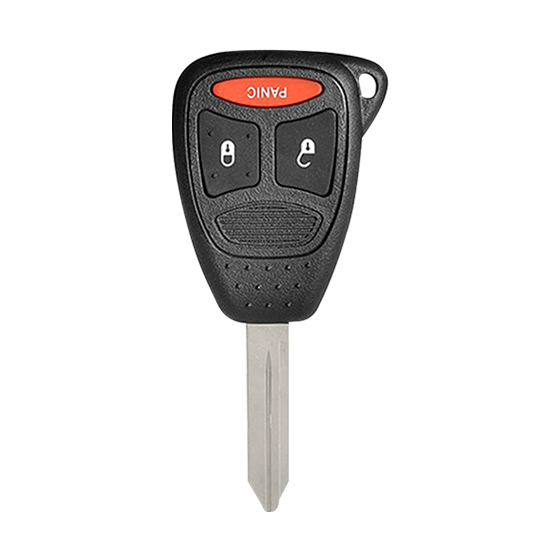 Metallo PREMIUM For  Chrysler-Dodge-Jeep 3-Button   (BIG Button ) Remote Head Key Shells (T)