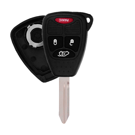 Metallo PREMIUM For  Chrysler-Dodge-Jeep  4-Button  OHT692427AA   Small Button  w/Hatch   Remote Head Key Shell y (T)