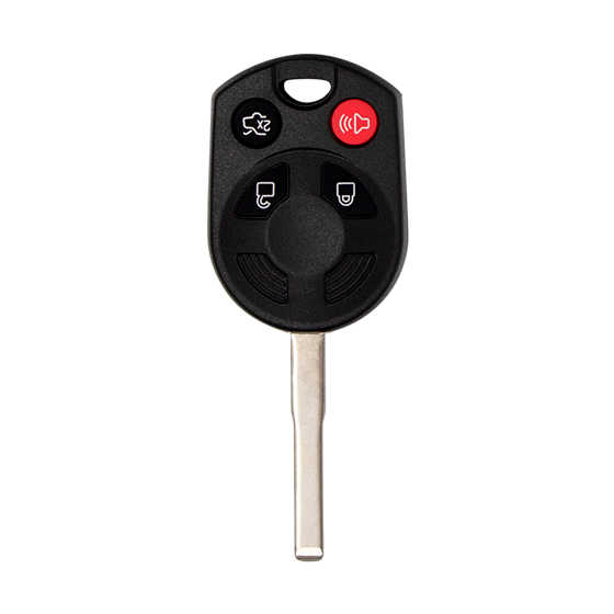Metallo PREMIUM For  Ford 4-Button OUCD6000022 (HU101 Blade) w/Trunk Remote Head Key Shells  (T)
