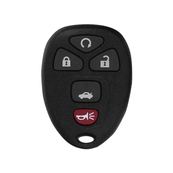 For GM   5-Button KOBGT04A   w/ Trunk Keyless Entry Remote Shells