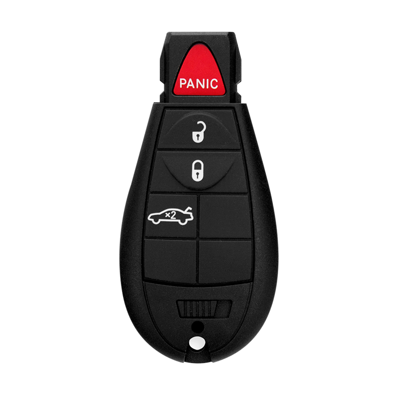 Metallo PREMIUM For Chrysler-Dodge-Jeep 4-Button IYZ-C01C  w/Trunk Fobik Smart Keys Shells  (T)