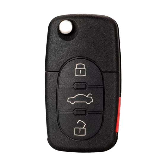 For Volkswagen 1998-2002   4-Button Round   NBG8137T  w/Trunk Remote Flip Key
