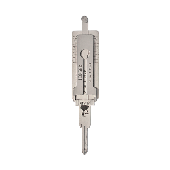 Original Lishi 2 in 1  8-Cut  for  Honda  HON58R-HD103-HD106   Flat   V.3
