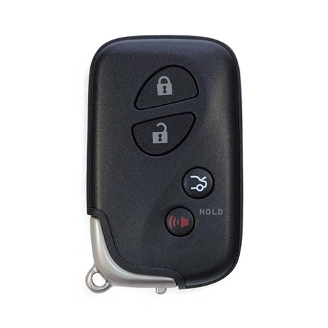 For Lexus  4-Button HYQ14AAB-ACX-AAF   BLUE    W-Insert Smart Keys Shells