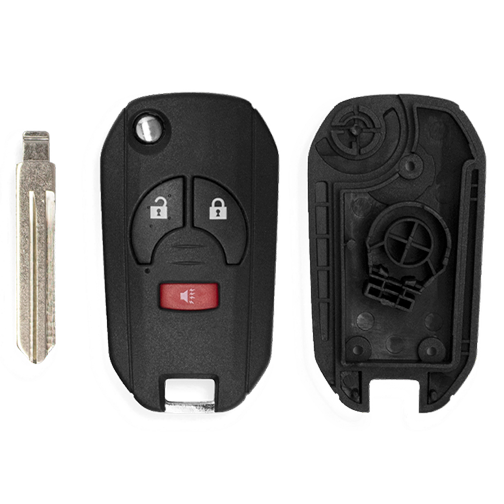 For Nissan 3-Button CWTWB1U751 Flip key Shells