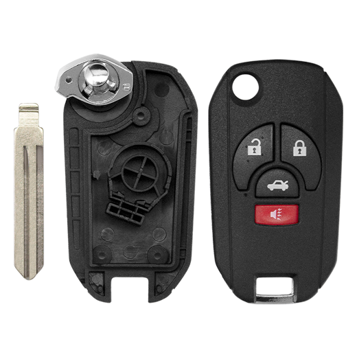 For Nissan 4-Button CWTWB1U751 Flip key Shells