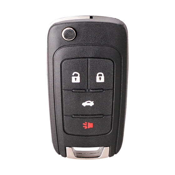 Metallo PREMIUM For Chevrolet  4-Button w/Trunk Flip key Shells   (T)