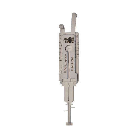 Original Lishi 2 in 1 for  BMW   HU58-S7BW-P   4-Track  V.3   Ign/Dr/Bt