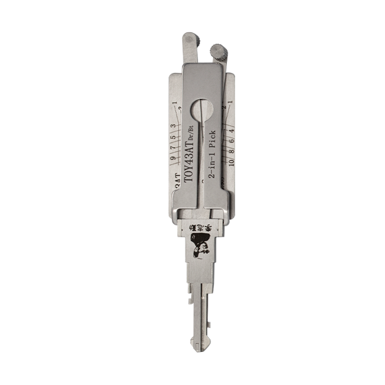 Original Lishi 2 in 1  10-Cut  for Toyota   TOY43AT/TR47    Dr/Bt