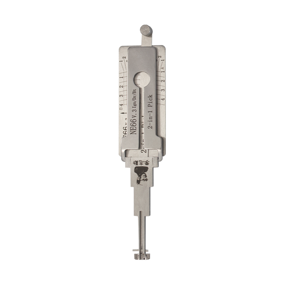 Original Lishi 2 in 1 for Volvo NE66/S66NN   4-Track  Ign/Dr/Bt