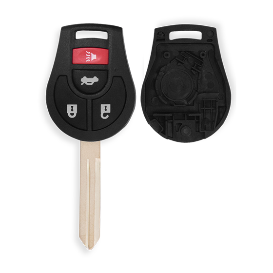 Metallo PREMIUM For  Nissan 4-Button CWTWB1U751 Remote Head Key Shells (T)