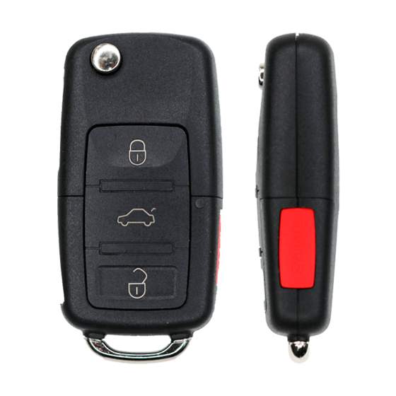 For Volkswagen 4-Button (PN:1J0959753T)  Remote Flip Key