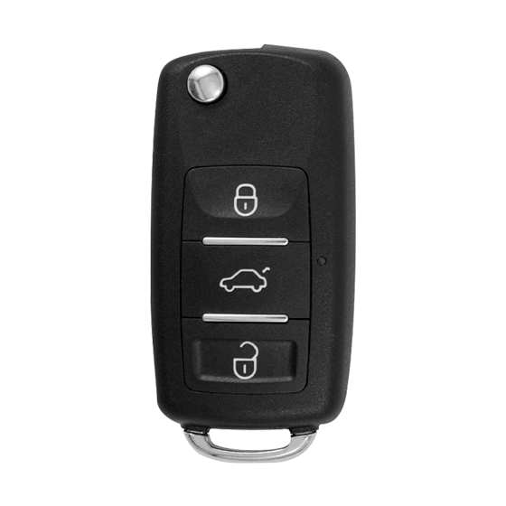 Xhorse Universal Wired Remote Flip Key Volkswagen  Style 3-Button w/Trunk  XKB510EN