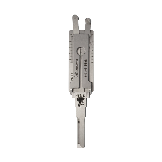 Original Lishi 2 in 1 for  GM45    Ign/Dr/Bt  (Anti-Glare)