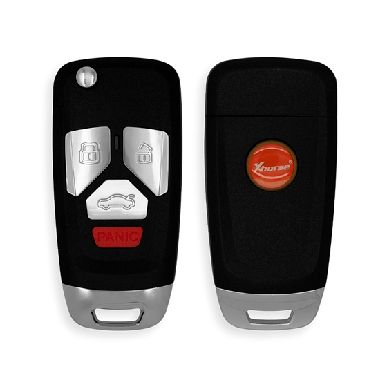 Xhorse Universal Wireless Remote Flip Key Audi Style 4-Button XNAU02EN