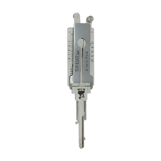 Original Lishi 2 in 1  10-Cut for  Toyota  TOY43AT Ignition