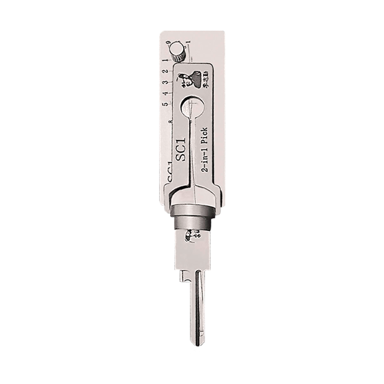 Original Lishi 2 in 1 for  Schlage  SC1-S6    5 Pins  (Anti-Glare)