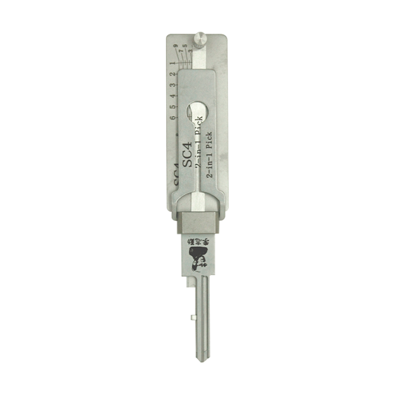 Original Lishi 2 in 1 for  Schlage  SC4 6 Pins (Anti-Glare)