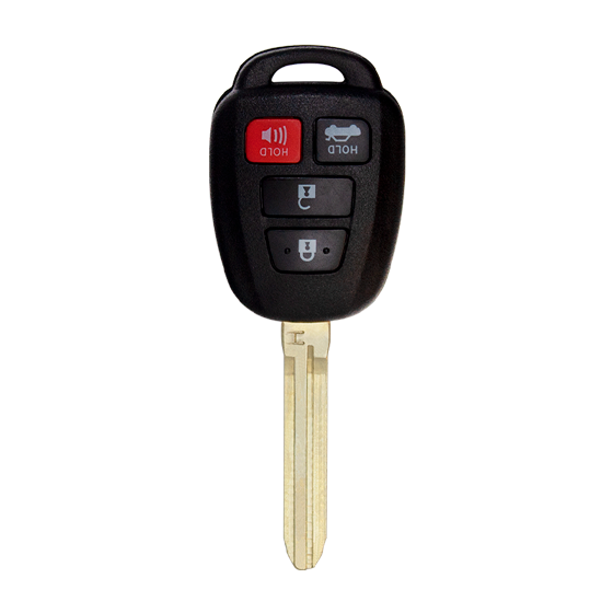 For Toyota 2013-2019   4-Button  GQ4-52T (PN:89070-0R100)    H-Chip  w/Trunk  Remote Head Key