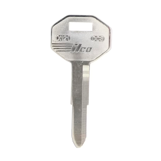 Ilco 10-Pack X121­DC3  For Chrysler/MIT  AF01053033 Mechanical Metal Head Key