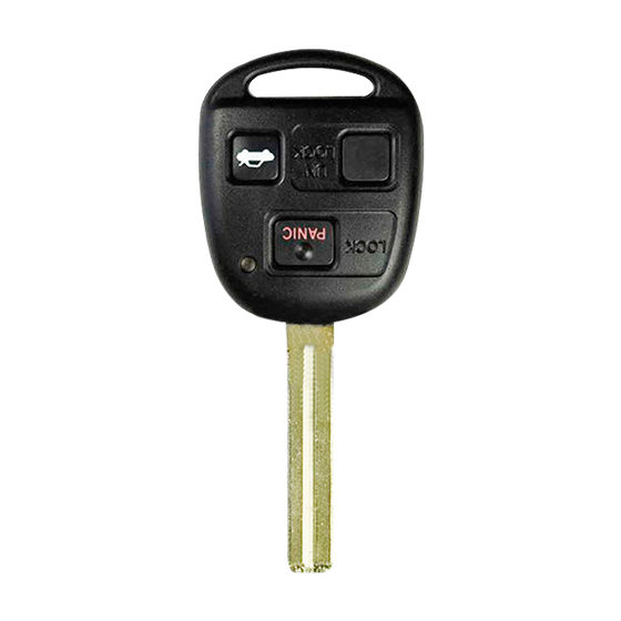 For Lexus  ES300/LX470/SC300/SC400 1998-2001    3-Button HYQ12BBT LONG Blade (4C-Chip) w/Panic   Remote Head Key