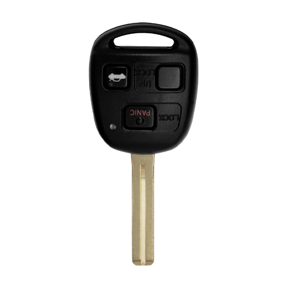 For Lexus 3-Button  HYQ12BBT SHORT Blade w/Trunk   4D-67 Chip  PANIC  Remote Head Key