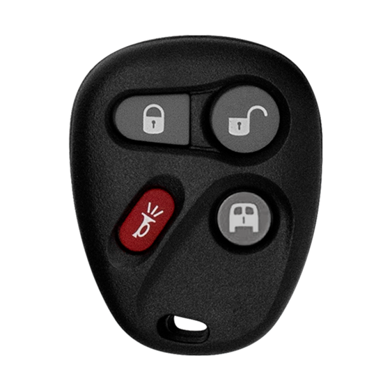 For GM 2001-2007  Van 4-Button KOBLEAR1XT  (IC15752330)  Keyless Entry Remote