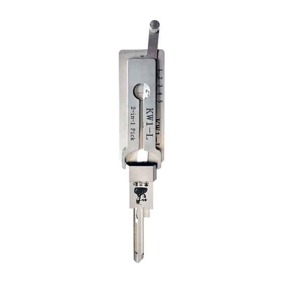 Original Lishi 2 in 1 for  Reverse side of  +KW1-L  5 Pines  (Anti-Glare)