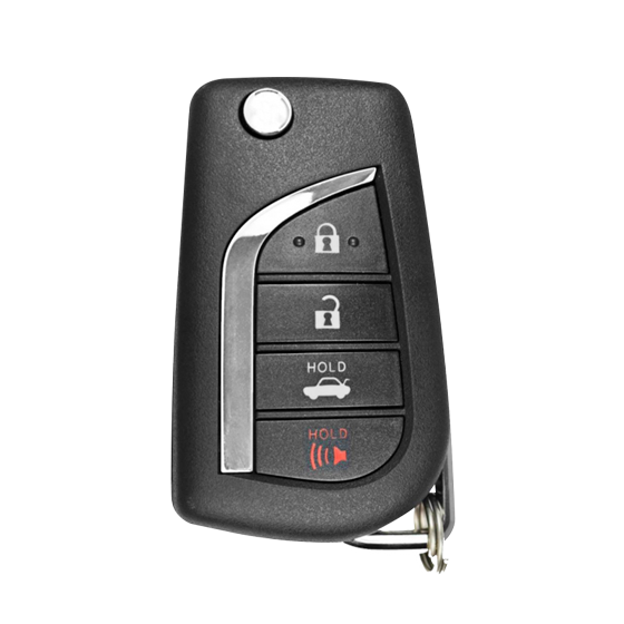 Xhorse Universal Wired Remote Flip Key for Toyota Style Key 4-Button XKTO10EN