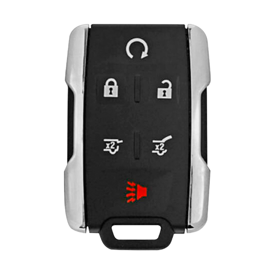 For Chevrolet/GMC 2015-2020  6-Button M3N-32337100 (PN:13577766)  w/Hatch&Glass   Silver Trim  Keyless Entry Remote  (S)