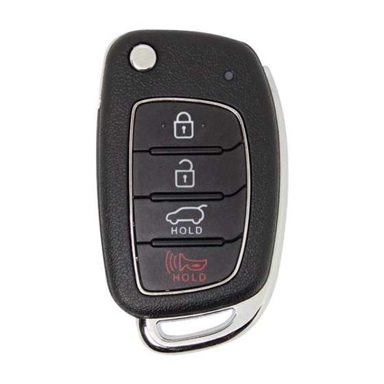 Metallo PREMIUM For  Hyundai/KIA  (SUV's)  4-Button w/Hatch  (HY15 Blade)  Remote Flip Key Shell     (T)