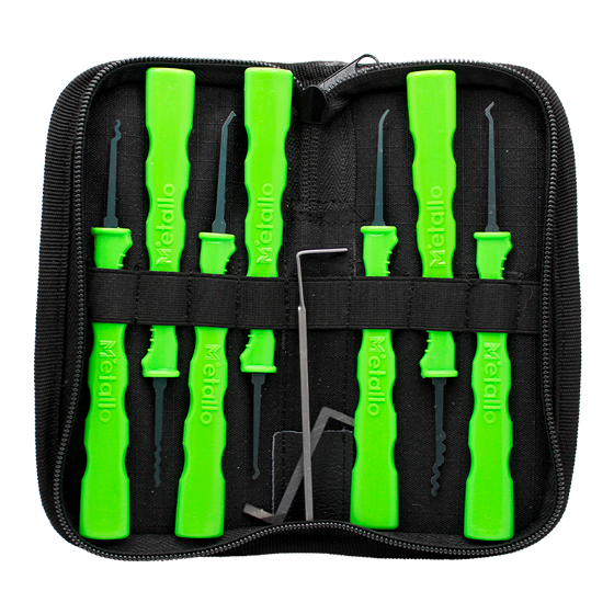 Metallo  9 pcs  Lock  Pick Set  (M)