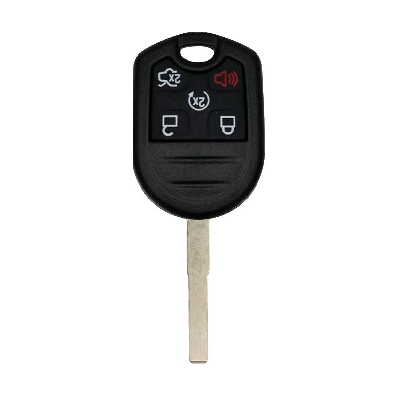 Metallo PREMIUM For  Ford Fiesta 2015-2019  5-Button  CWTWB1U793  (HU101 Blade) w/Trunk & Start Remote Head Key Shells (T)
