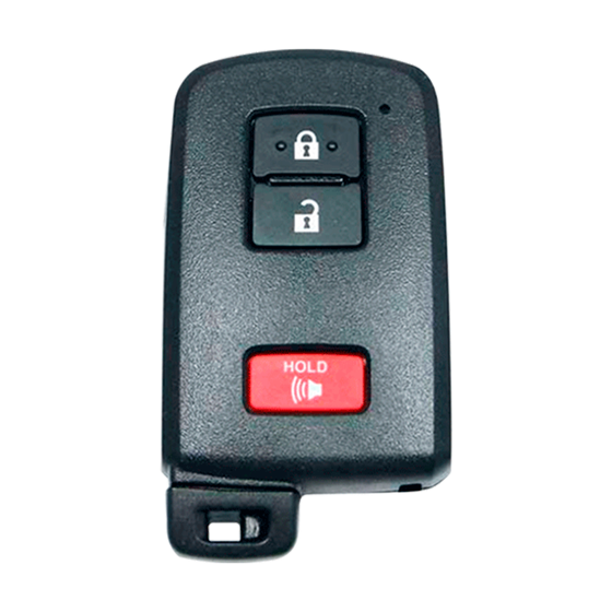 For Toyota  4Runner-Tundra-Tacoma  2015-2022 3-Button (Black)  HYQ14FBB (PN: 89904-35060)   Board 0010/ 8A Chip/ TOY12 315Mhz  Smart Key   (E )