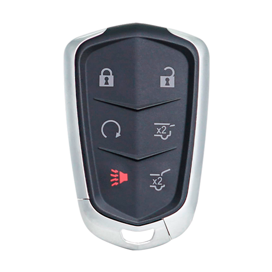 For Cadillac Escalade 2015-2019 6-Button  HYQ2EB (PN:13594029)  w/Hatch & Rmt Start  433Mhz Smart Key