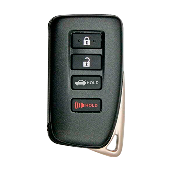 For Lexus IS/RC 2014-2020 4-Button  HYQ14FBA (PN:89904-53651) w/Trunk  315Mhz Smart Key
