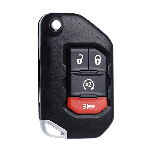 Metallo PREMIUM For  Jeep Wrangler Gladiator 4-Button OHT1130261  w/Rmt Start  Smart Keys Shells   (T)