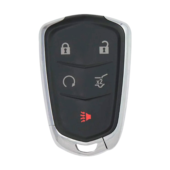 Metallo PREMIUM For Cadillac Escalade TS 2014-2019 5-Button HYQ2AB  w/Rmt Start  Smart Keys Shells  (T)