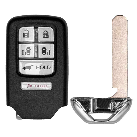 Metallo PREMIUM For  Honda  6-Button  KR5V1X w/Hatch & Sliding Doors Smart Keys Shells  (T)