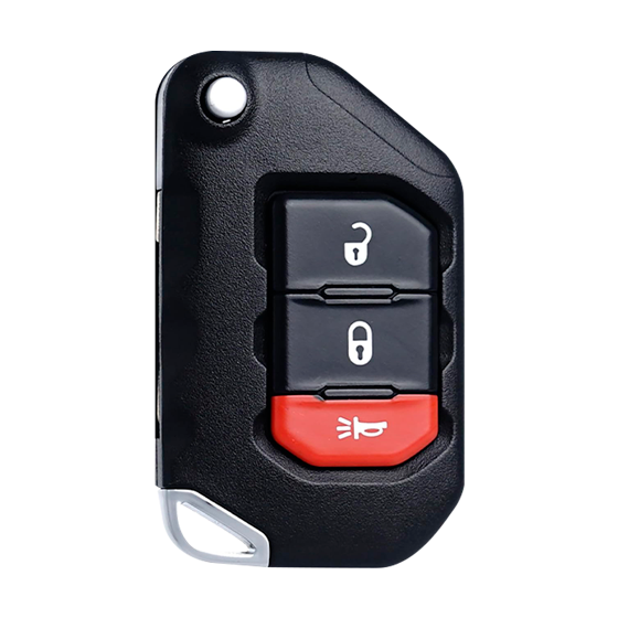 For Jeep Wrangler 2018-2025   3-Button  OHT1130261 (PN:68416784AA)  Fold  4A Chip    Remote Flip Key