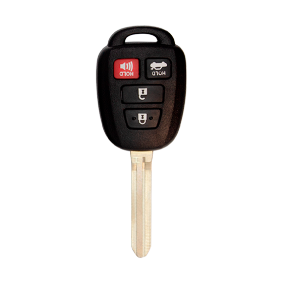 For Toyota Corolla 2014-2019 4-Button  HYQ12BDP (PN:89070-02A50) w/Trunk TR47 Blade  H-Chip  315Mhz Remote Head Key