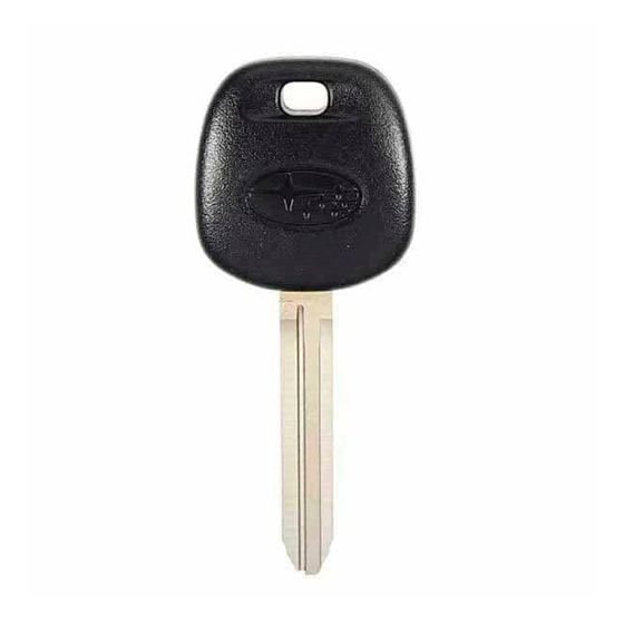 For Subaru 2012-2019 B110 ( G-Chip) GENERIC  Transponder Key w/OEM Chip