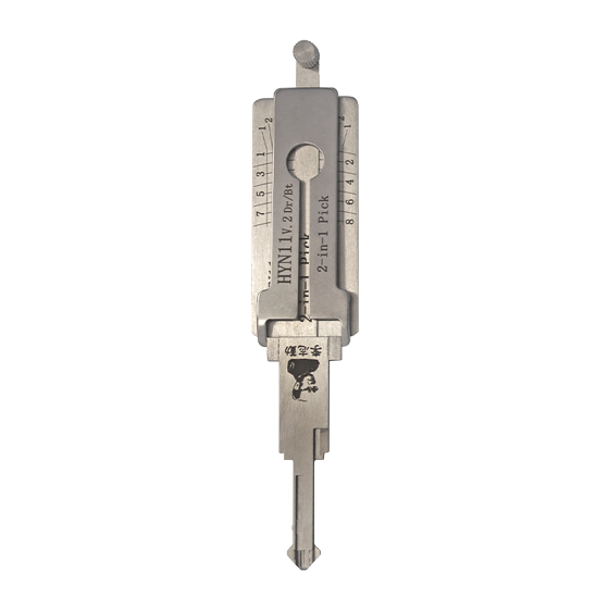 Original Lishi 2 in 1  8-Cut   for  Hyundai- KIA HY14/HYN11/HYN6  Single Lifter   Flate Ign/Dr/Bt