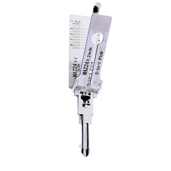 Original Lishi 2 in 1  10-Cut  for  Mazda-Ford MAZ24R-2020-MZ31