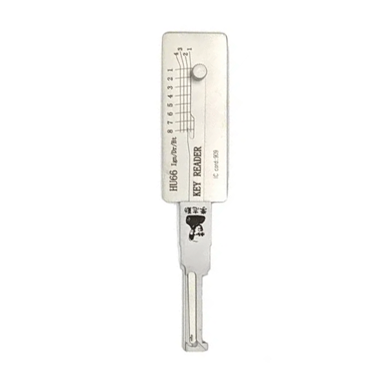 Original Lishi 2 in 1  8-Cut  for  VW-Audi  HU66 (Generation 1 & 2)   Ign/Dr/Bt