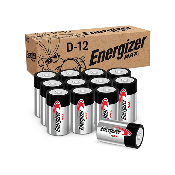 D-12  Energizer Alkaline C  Batteries