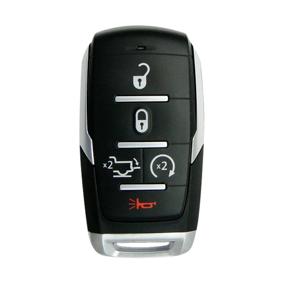 For Dodge RAM 1500 2019-2024  5-Button  OHT-4882056 w/Air  Susp & Rmt Start  Smart  Key Shell  (E).